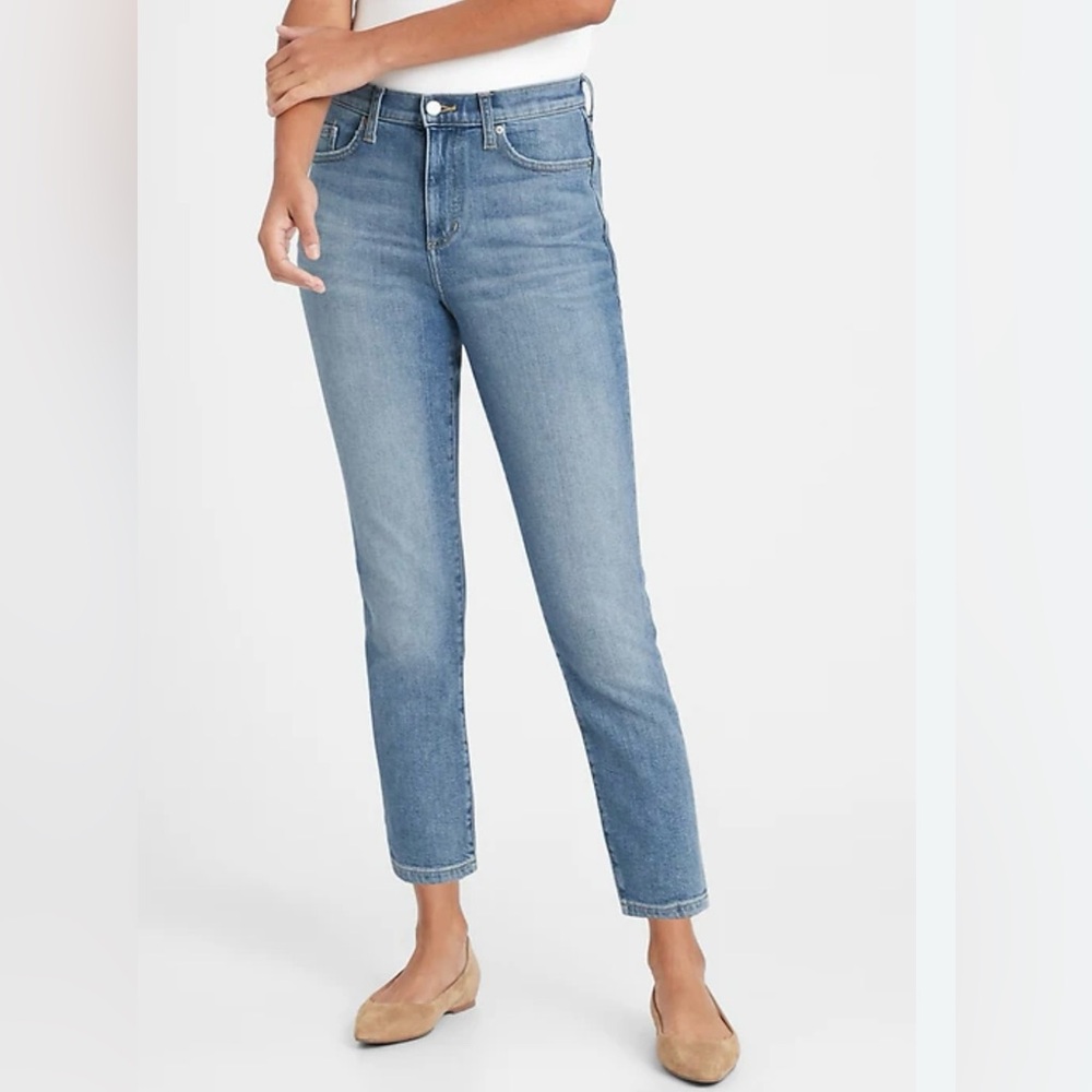 Banana Republic High Rise Light Wash Jeans